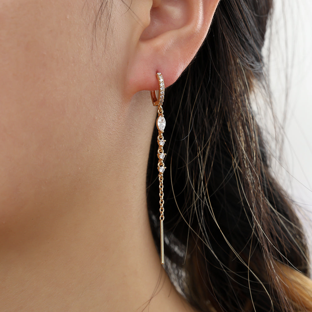 Golden Drop Earrings