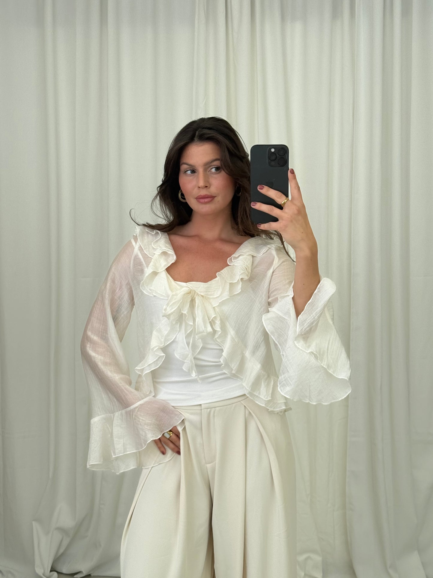 Flare Sleeve Blouse