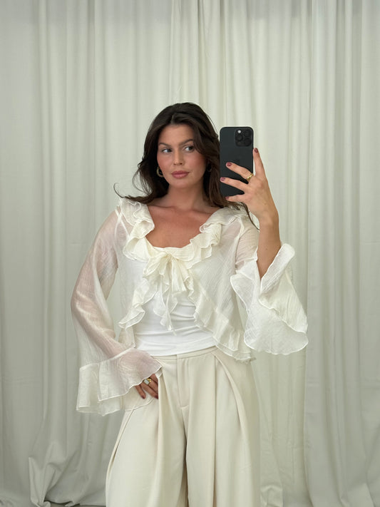 Flare Sleeve Blouse